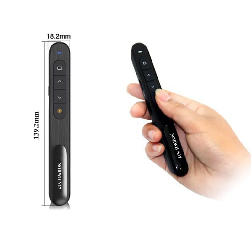 Bút trình chiếu - Bút chỉ laser Norwii N27 - laser đỏ Kết nối siêu xa 100 mét - Phụ Kiện Điện Tử Việt Nam