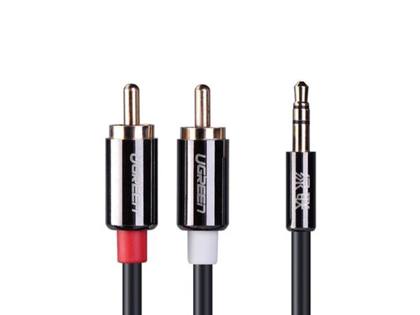 Cáp Audio 3.5mm to 2 RCA UGREEN mạ vàng 24k 1.5M 2M 3M 5M - Phụ Kiện Điện Tử Việt Nam