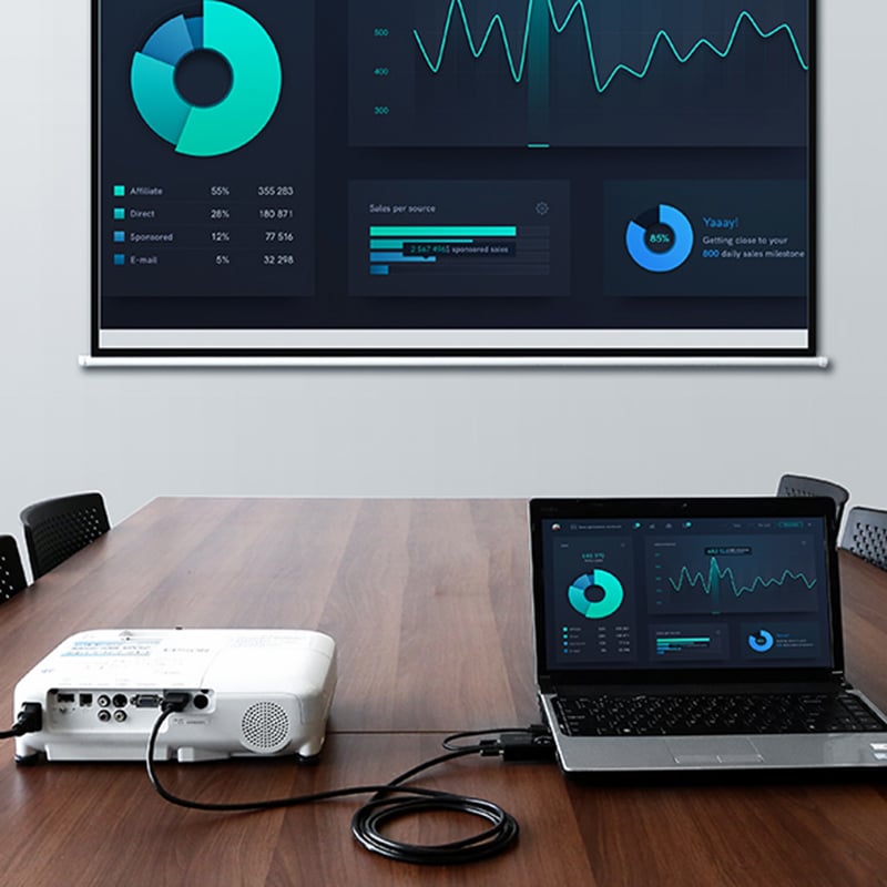 cap chuyen vga sang hdmi 2 met ugreen