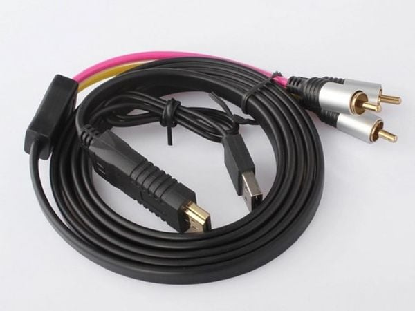 Dây cáp chuyển đổi HDMI sang AV RCA cổng bông sen AV CVBS 1.5 mét Hỗ trợ full HD 1080 - Phụ Kiện Điện Tử Việt Nam