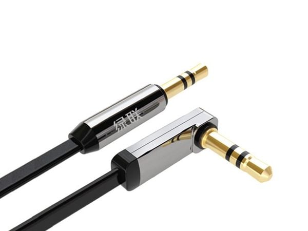 Cáp Audio âm thanh 3.5mm bẻ góc Ugreen 0.5M 1M 1.5M 2M 3M 5M (dẹt mỏng màu trắng) - Phụ Kiện Điện Tử Việt Nam