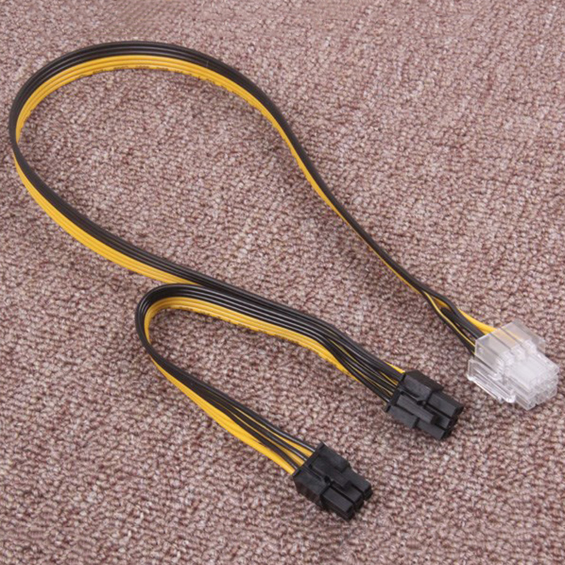 cap chia nguon 9pin  molex ra 2 dau 6 pin 50cm