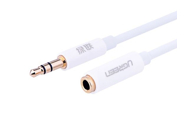 Cáp audio 3.5mm nối dài 0.5M 1M 1.5M 2M 3M 5M Ugreen (vỏ nhựa màu trắng) - Phụ Kiện Điện Tử Việt Nam