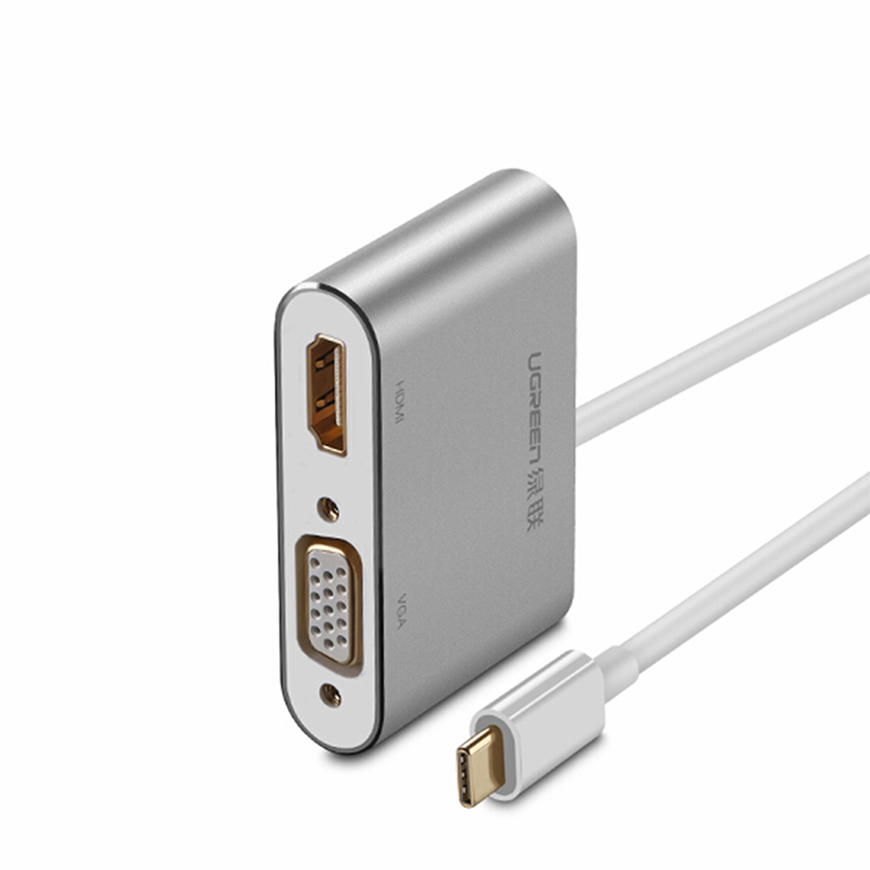 Cap chuyen usb-c sang hdmi và vga ugreen 50317
