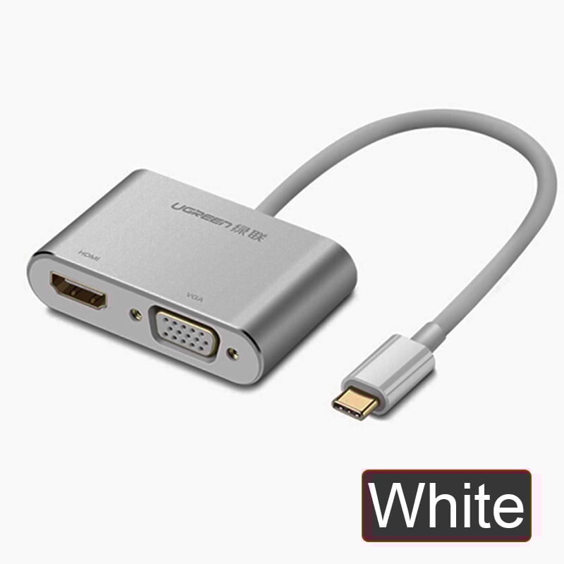 Cap chuyen usb-c sang hdmi và vga ugreen 50317