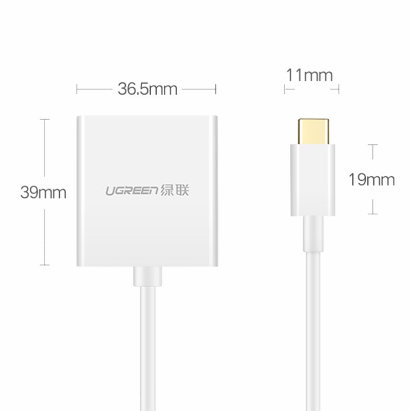 cap chuyen usb-c ra vga ugreen 50511