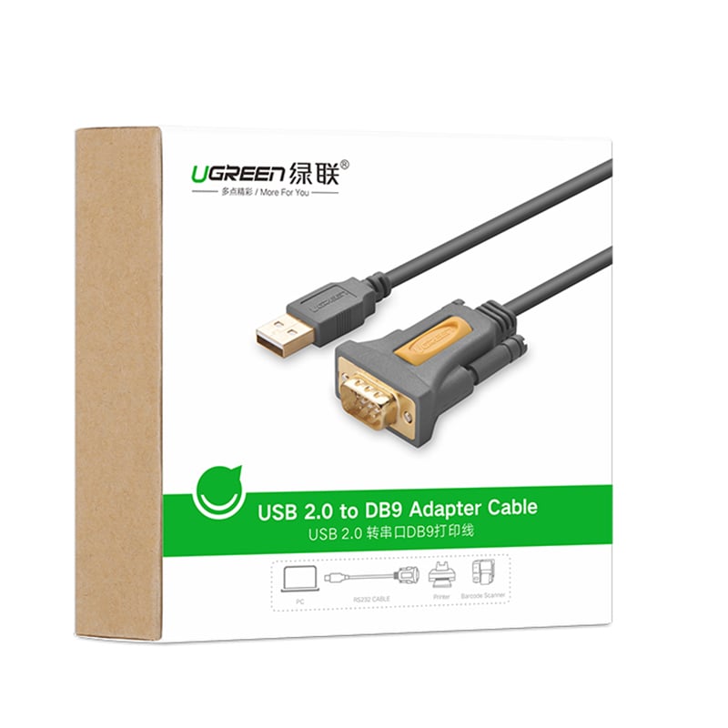 cap usb ra db9 rs232 1.5 met ugreen 20201