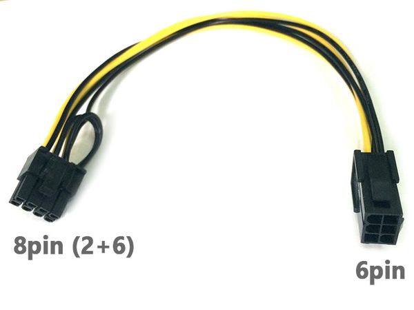 Cáp nguồn 6pin to 8pin (2+6) dài 30cm - Phụ Kiện Điện Tử Việt Nam