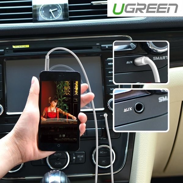 Cáp audio 3.5mm UGREEN mạ vàng 24K 0.5M 1M 2M 3M 5M (tròn màu đen) - Phụ Kiện Điện Tử Việt Nam