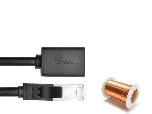 Cáp mạng LAN SSTP nối dài 1 đầu đực 1 đầu cái CAT6 gigabit UGREEN 0.5M | 1M | 1.5M | 2M | 3M | 5M mạ vàng 24k - Phụ Kiện Điện Tử Việt Nam