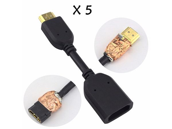 Cáp nối dài HDMI Male to Female 10cm - Cáp HD 1 đầu đực 1 đầu cài - Phụ Kiện Điện Tử Việt Nam