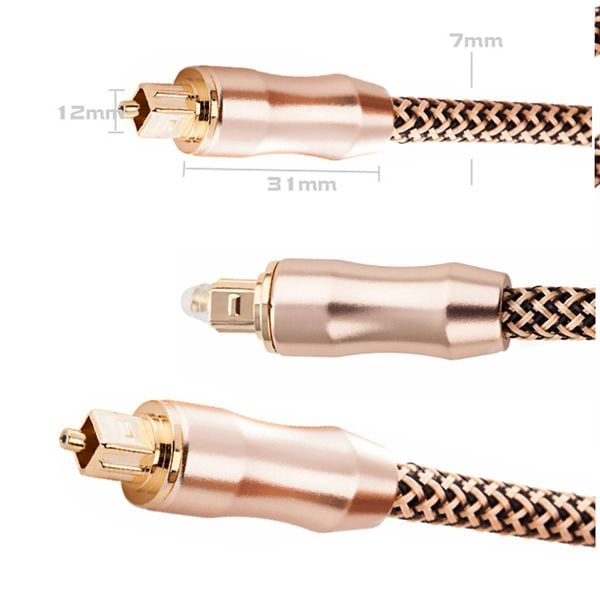 Cáp âm thanh quang audio toslink dài 3M 5M 10M 15M - Phụ Kiện Điện Tử Việt Nam