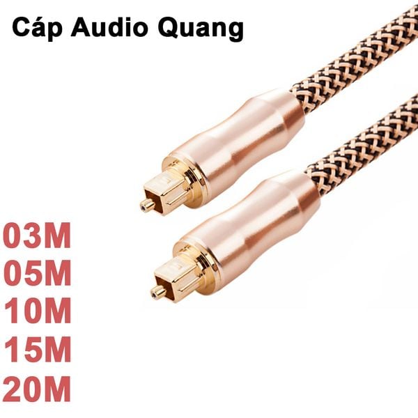 Cáp âm thanh quang audio toslink dài 3M 5M 10M 15M - Phụ Kiện Điện Tử Việt Nam