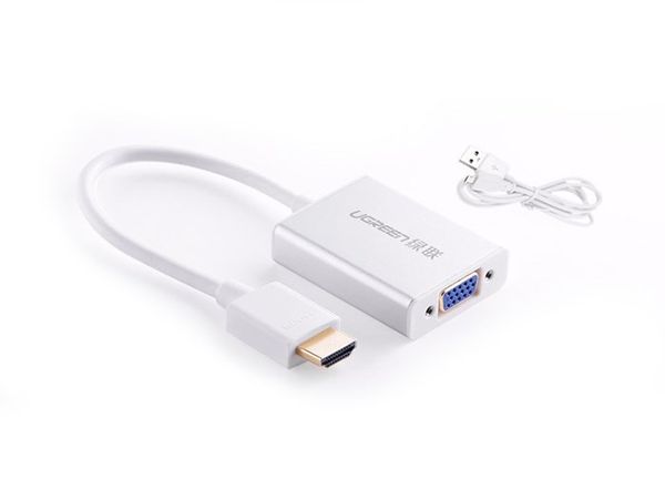 HDMI sang VGA Audio Ugreen 40212 có hỗ trợ cấp nguồn - Phụ Kiện Điện Tử Việt Nam