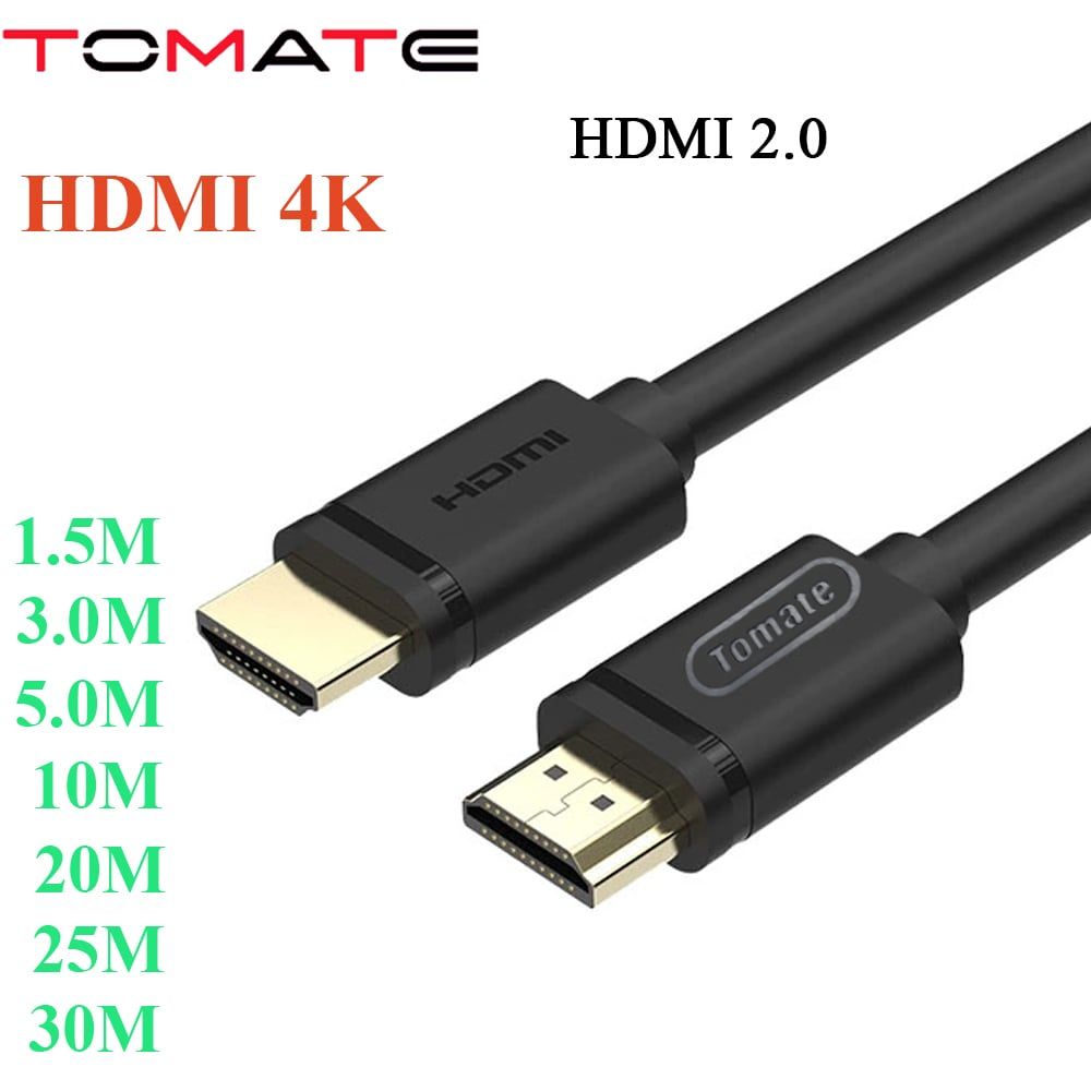 Cáp HDMI 2.0 TOMATE chuẩn 4K@60Hz dài từ 1.5M đến 30M - hàng chính hãng - Phụ Kiện Điện Tử Việt Nam