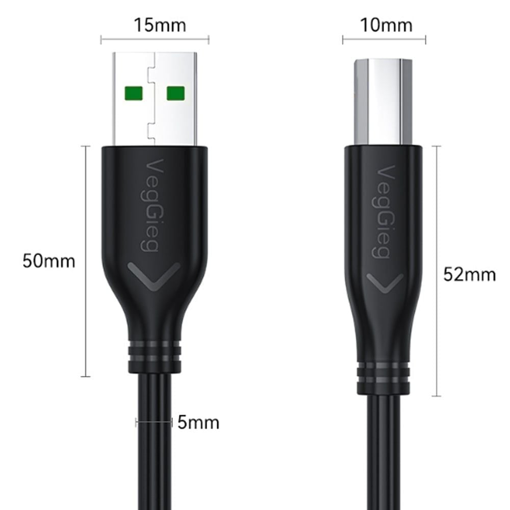 Dây máy in cổng USB hãng Veggieg dài 1.5M, 3M, 5M, 10M