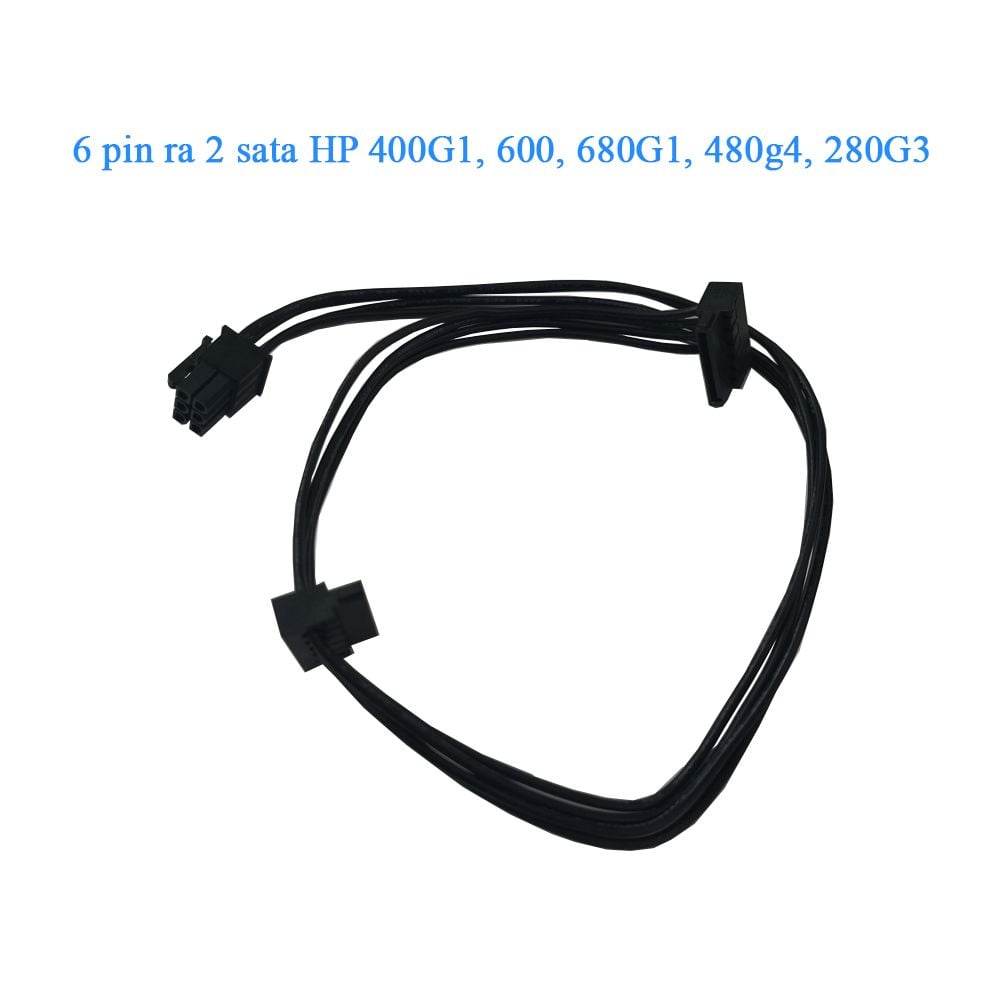 Cáp chuyển nguồn molex 6pin ra 2 sata HDD SSD cho HP 400G1 600 680G1 480g4 280G3 - Phụ Kiện Điện Tử Việt Nam