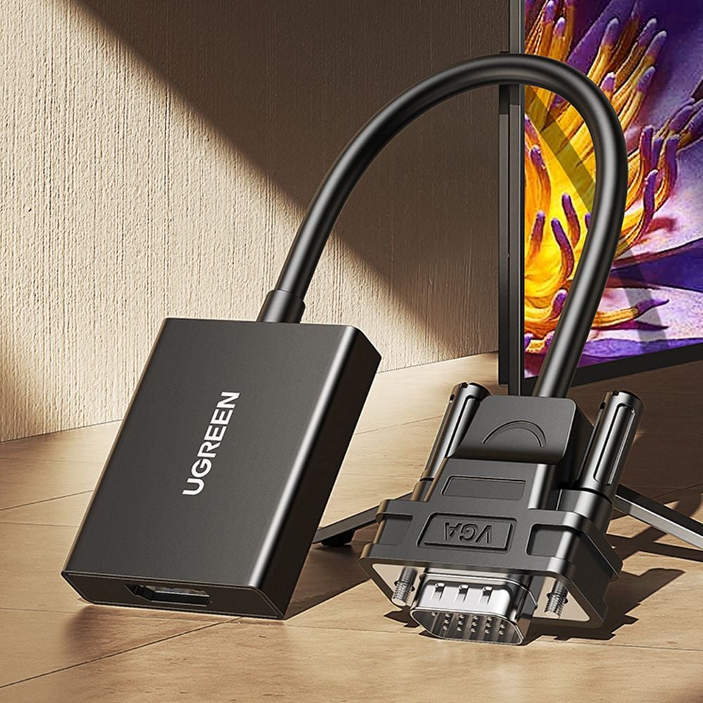Cáp chuyển VGA Audio 3.5mm sang HDMI converter 1080P Ugreen 50945 CM513 - CM269 - Phụ Kiện Điện Tử Việt Nam