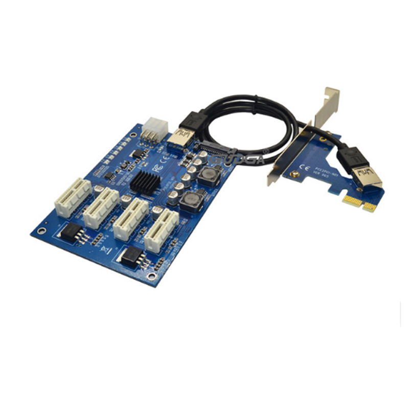 card chia 1 thanh 4 cong pci-e 1x cho pc