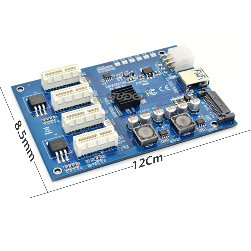 card chia 1 thanh 4 cong pci-e 1x cho pc