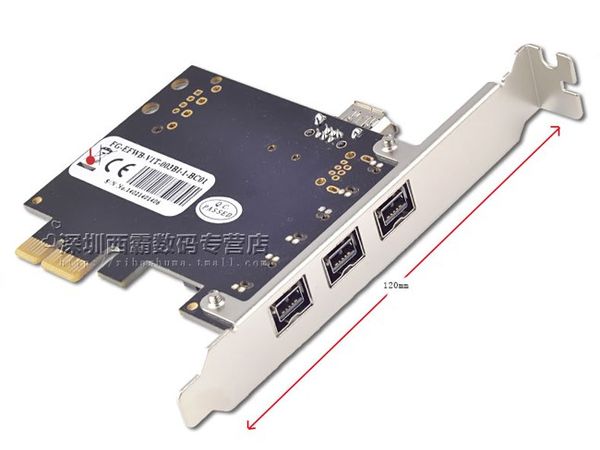 Card PCI-E 1X ra IEEE 1394 Firewire 800 1394B A Syba FG-EFWB-V1T-003BI - Phụ Kiện Điện Tử Việt Nam