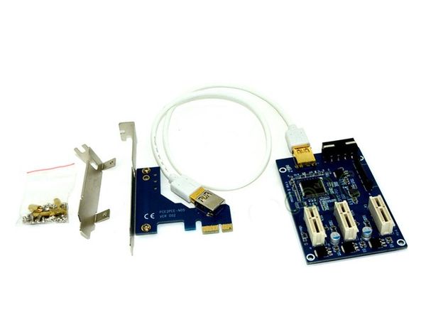 Card chuyển đổi PCI-E 1x ra 3 PCI-E 1X - Phụ Kiện Điện Tử Việt Nam