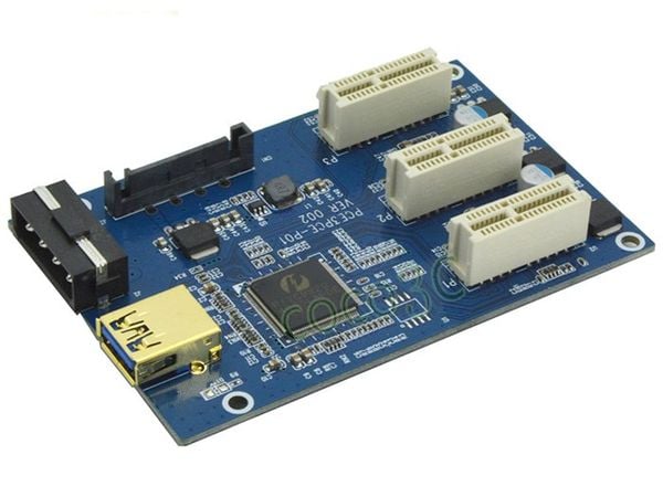 Card chuyển đổi PCI-E 1x ra 3 PCI-E 1X - Phụ Kiện Điện Tử Việt Nam
