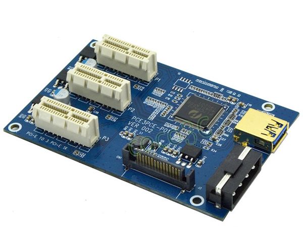 Card chuyển đổi PCI-E 1x ra 3 PCI-E 1X - Phụ Kiện Điện Tử Việt Nam
