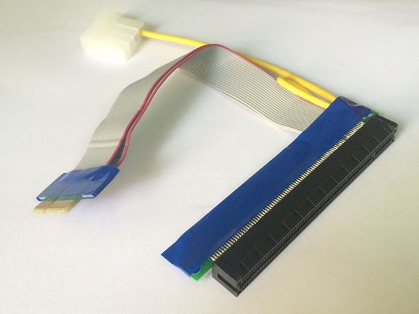 Cáp chuyển đổi PCI-E 1X sang PCI-E 16X có cấp nguồn - Phụ Kiện Điện Tử Việt Nam