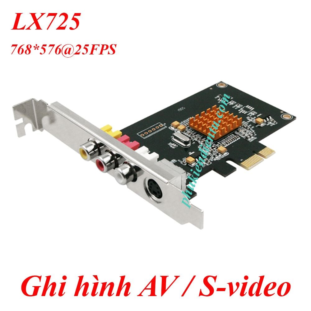 Card ghi hình cho máy nội soi- máy siêu âm AV S-Video PCIE 1X LX725 , LB725 - Phụ Kiện Điện Tử Việt Nam