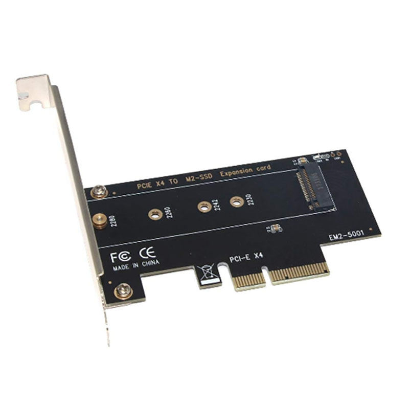 card pci-e 4x ra m.2 vnme ngff m key ssu-em2-5001