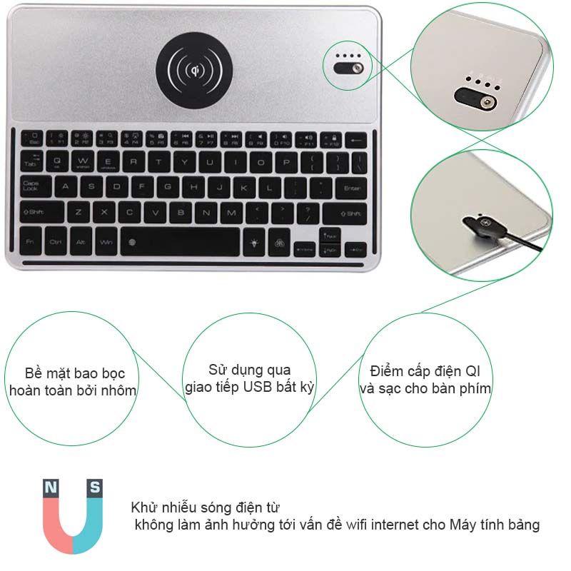 ban phim cho ipad 9.7 inches 2018 ipad air