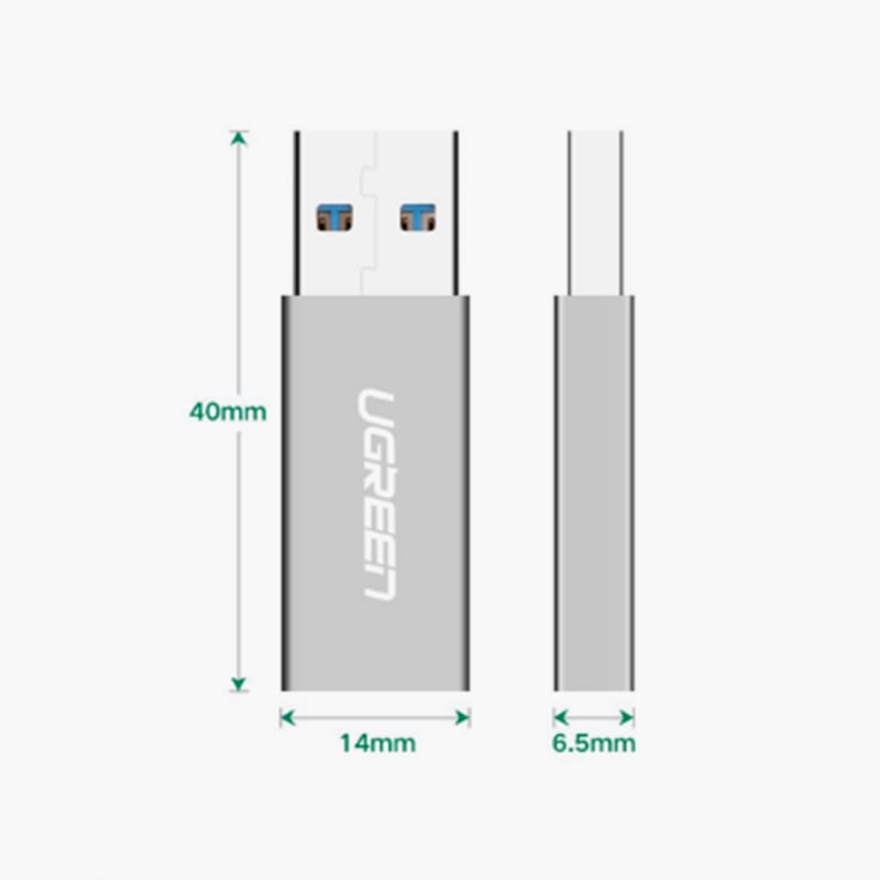 USB 3.0 to usb type-c female ugreen