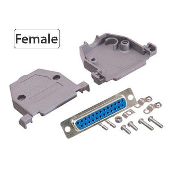 Đầu hàn cáp DB25 Male và Female kèm vỏ ốp cứng - Phụ Kiện Điện Tử Việt Nam