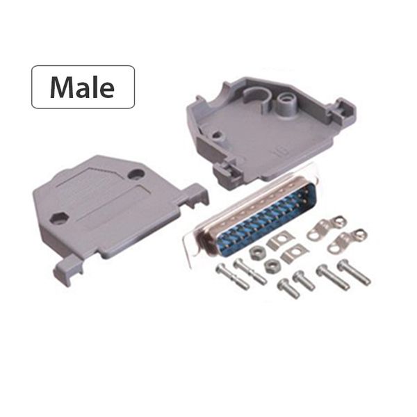 Đầu hàn cáp DB25 Male và Female kèm vỏ ốp cứng - Phụ Kiện Điện Tử Việt Nam