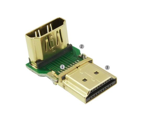 Đầu HDMI bẻ góc 90 độ Down và Up Ugreen 20109 | 20110, Cáp HDMI phụ kiện điện tử - Phụ Kiện Điện Tử Việt Nam