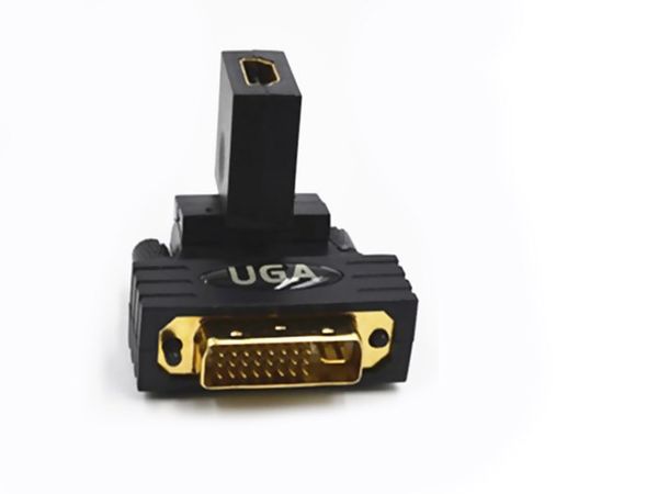 Đầu chuyển đổi DVI-I Male to HDMI Female bẻ góc 360 độ - Phụ Kiện Điện Tử Việt Nam