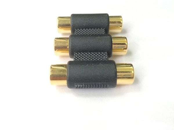 Đầu nối RCA/AV 1-1 và 3-3 2 đầu âm, Đầu nối cáp AV, RCA phụ kiện điện tử - Phụ Kiện Điện Tử Việt Nam