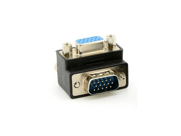 Đầu nối cáp VGA, Đầu đổi VGA đực sang cái bẻ góc - Phụ Kiện Điện Tử Việt Nam
