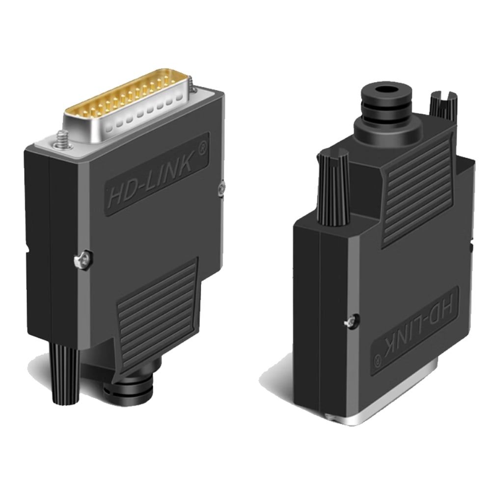 Đầu bấm DB25 chân bắt vit vỏ ốp nhựa chân đồng HD-Link YL-SCD-25