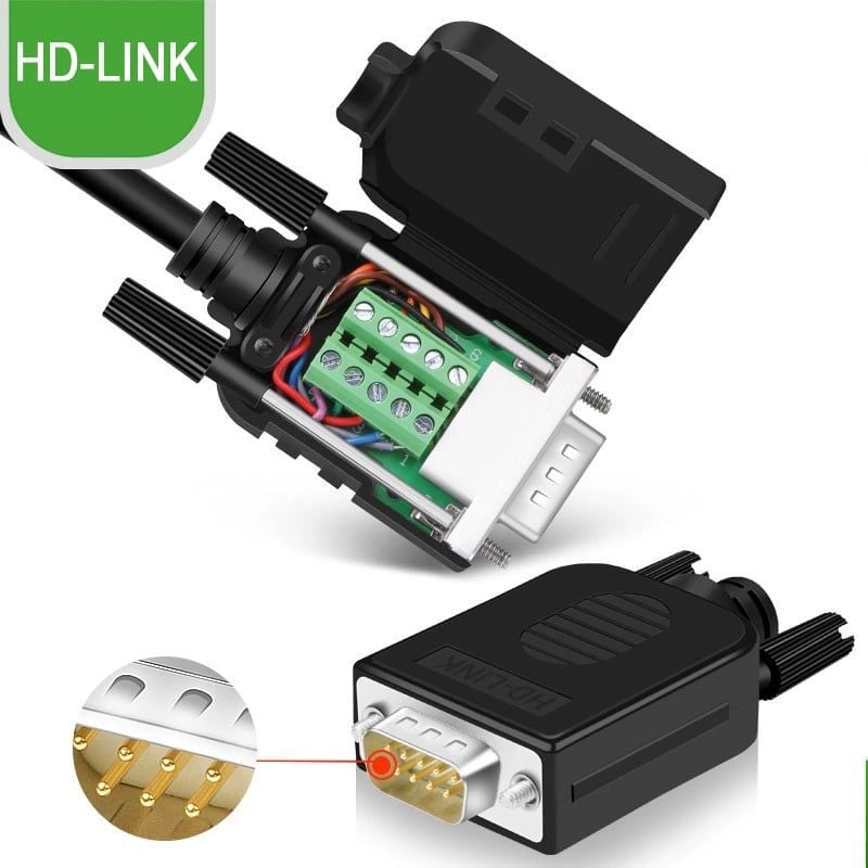 Đầu bấm DB9 RS232 Male - Female HD-Link YL-SCG-09DMF - Phụ Kiện Điện Tử Việt Nam