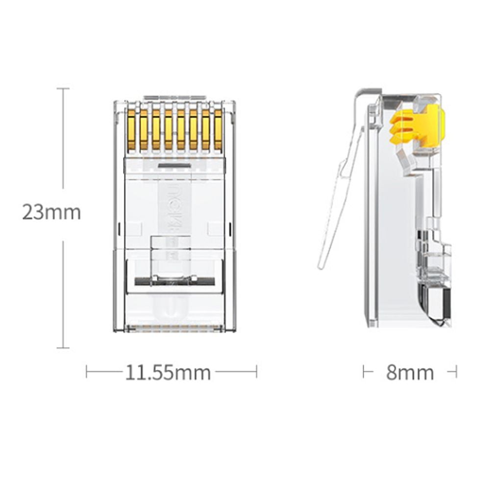 Hạt mạng, đầu bấm mạng CAT5E UTP VegGieg V-E003 ( hộp 100 hạt ) - Phụ Kiện Điện Tử Việt Nam