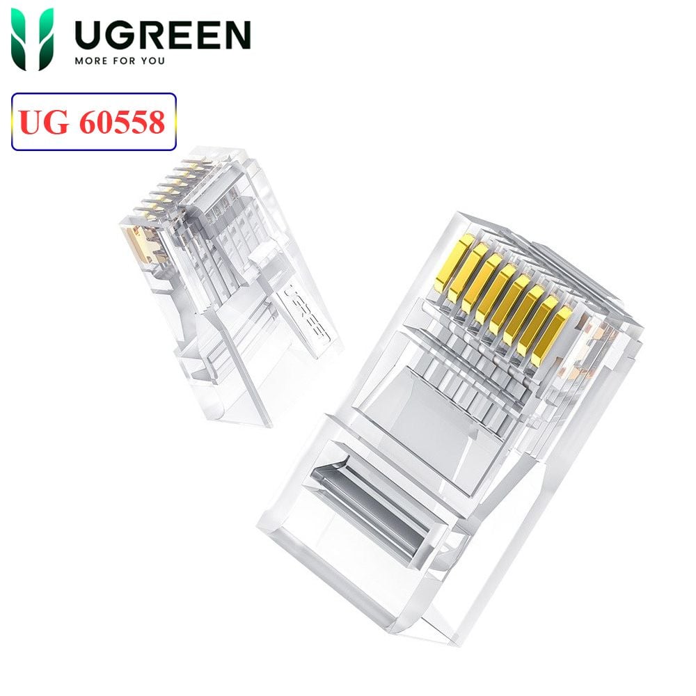 Hạt mạng, đầu bấm mạng CAT6 UTP Ugreen 60558 ( hộp 100 hạt ) - Phụ Kiện Điện Tử Việt Nam