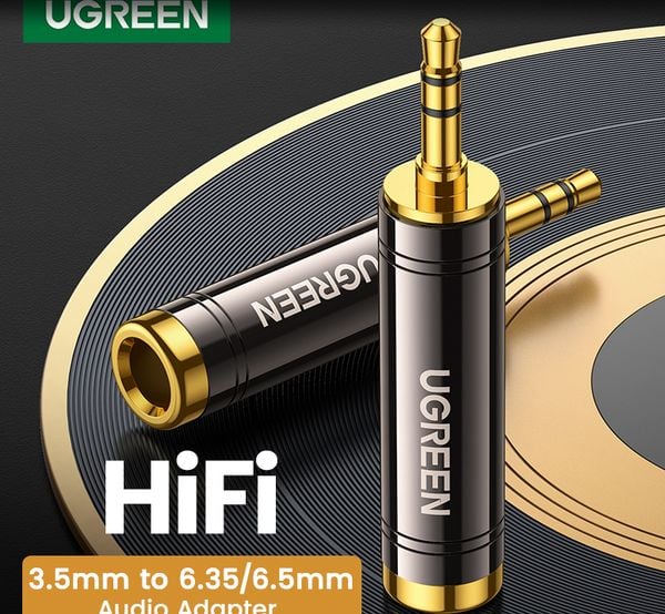 Đầu chuyển audio 6.3mm sang 3.5mm Ugreen 60711 AV168 - Phụ Kiện Điện Tử Việt Nam