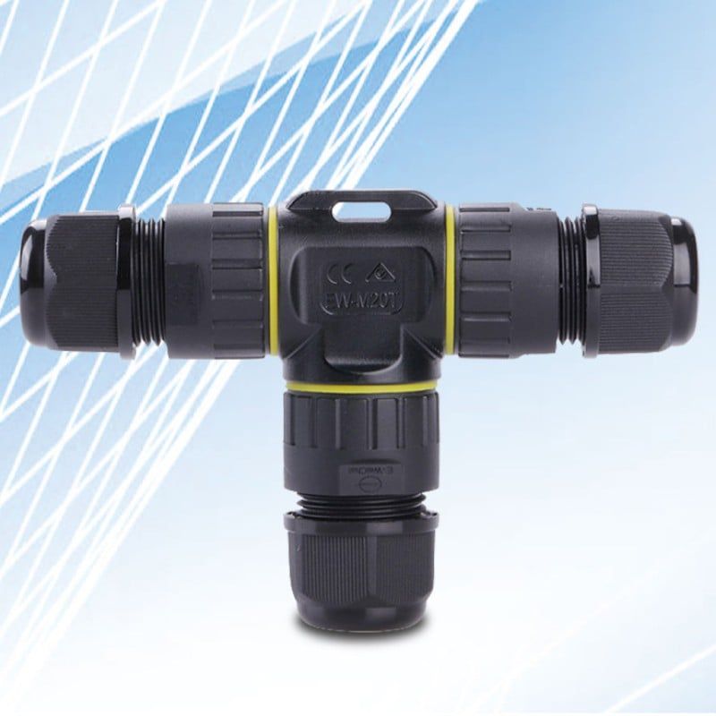 Đầu nối dây điện chống nước chữ T chuẩn IP68 chính hãng E-Weichat EW-M20T