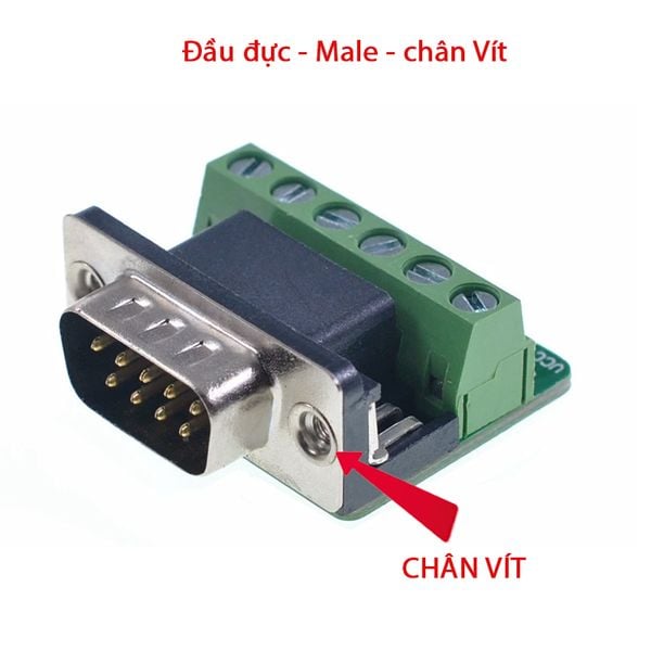 Đầu jack đấu nối giao tiếp DB9 RS232 RS422 RS485 - Phụ Kiện Điện Tử Việt Nam