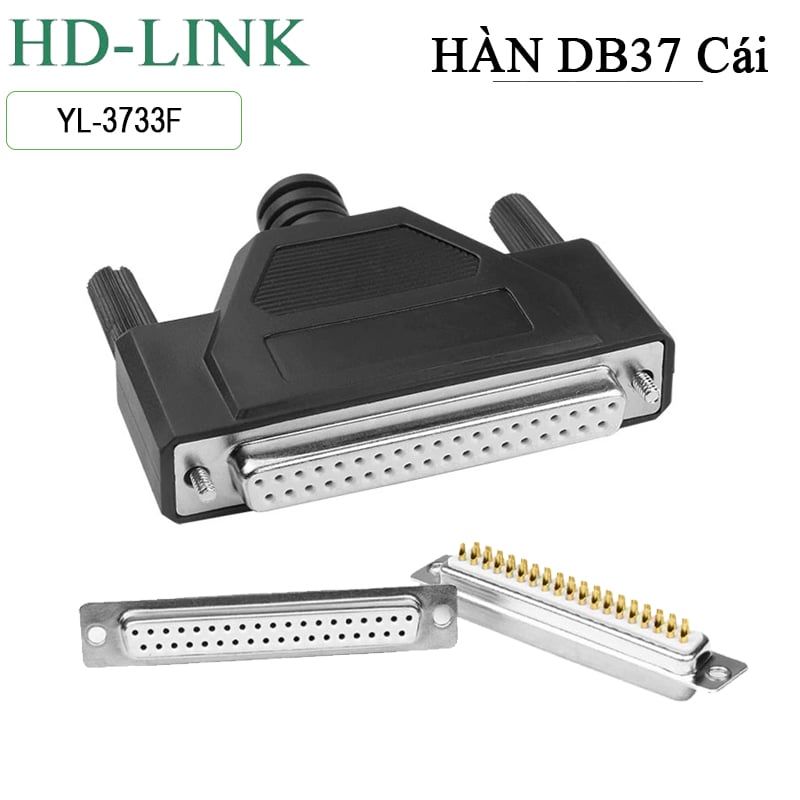 Đầu hàn COM DB37 HD-Link YL-3733M/F vỏ ốp nhựa dẻo - Phụ Kiện Điện Tử Việt Nam