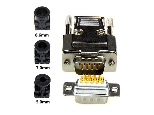 Bộ đầu hàn DB9 Âm/DB9 dương 9 chân đồng đúc+ vỏ ốp hợp kim cao cấp - Phụ Kiện Điện Tử Việt Nam