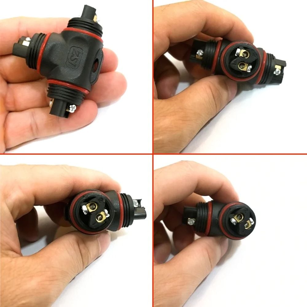 Đầu nối điện chống nước 3 ngả chữ T IP68 chính hãng ZSJ L20-T 2,3,4 pin
