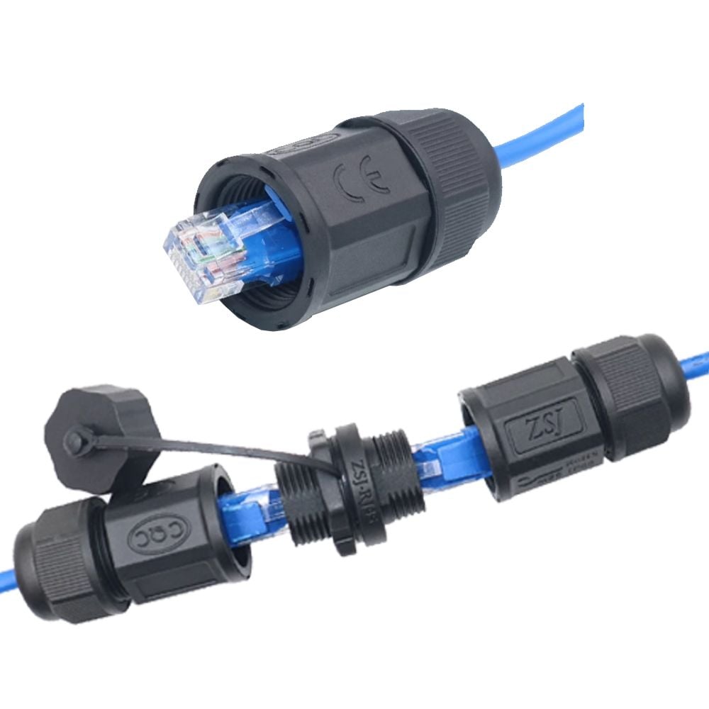 Đầu nối mạng RJ45 ngoài trời chống nước IP68 ZSJ-RJ45
